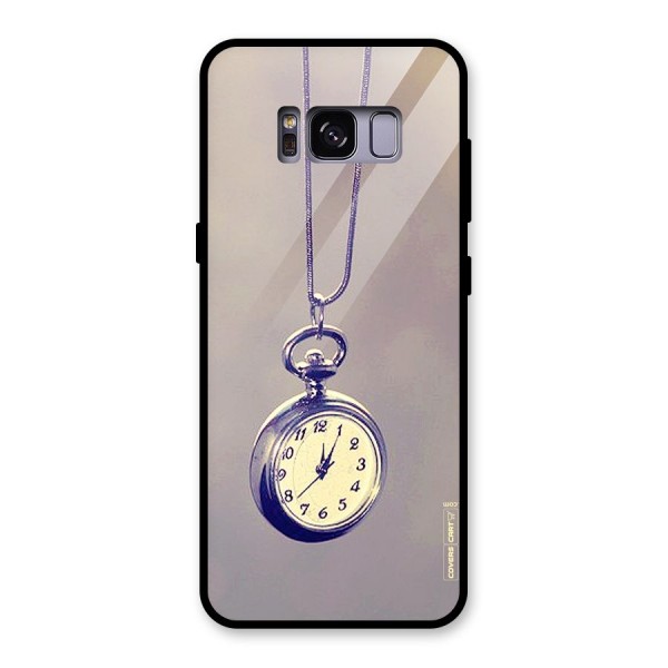 Clock Locket Glass Back Case for Galaxy S8