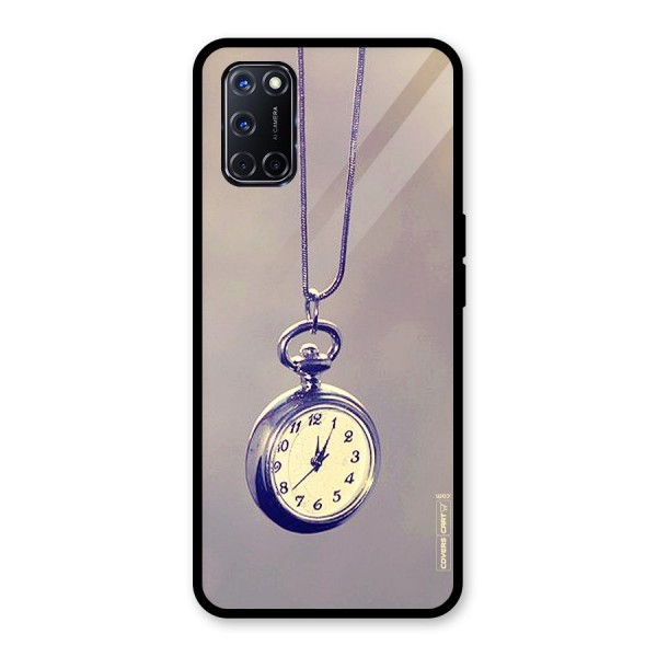 Clock Locket Glass Back Case for Oppo A52