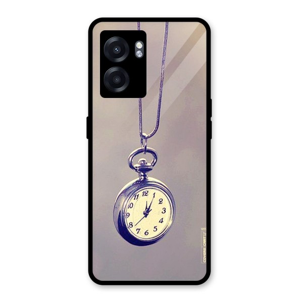 Clock Locket Glass Back Case for Oppo K10 (5G)