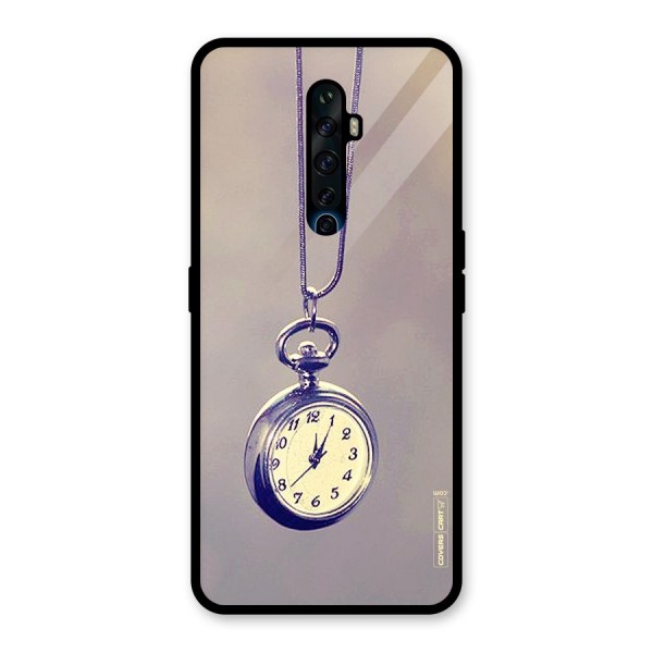 Clock Locket Glass Back Case for Oppo Reno2 Z