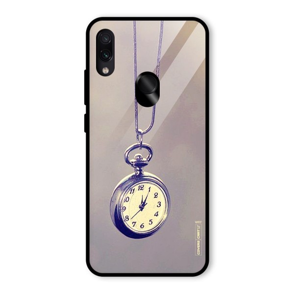 Clock Locket Glass Back Case for Redmi Note 7