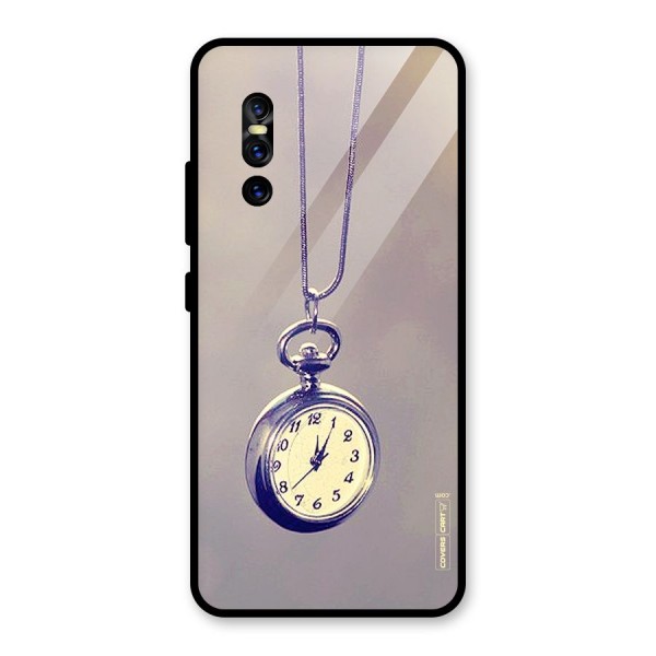 Clock Locket Glass Back Case for Vivo V15 Pro