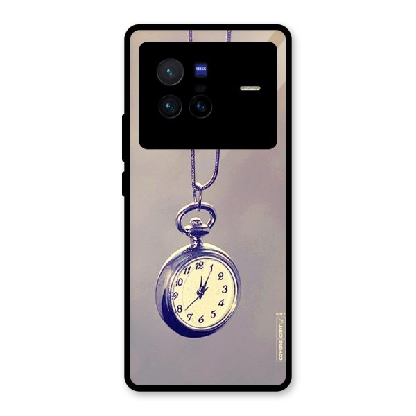 Clock Locket Glass Back Case for Vivo X80