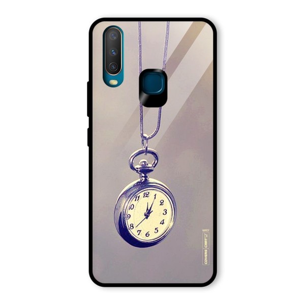 Clock Locket Glass Back Case for Vivo Y12