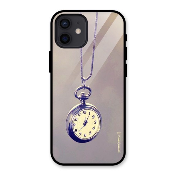 Clock Locket Glass Back Case for iPhone 12