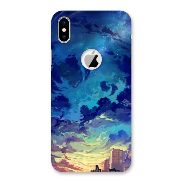 Cloud Art Back Case for iPhone XS Logo Cut