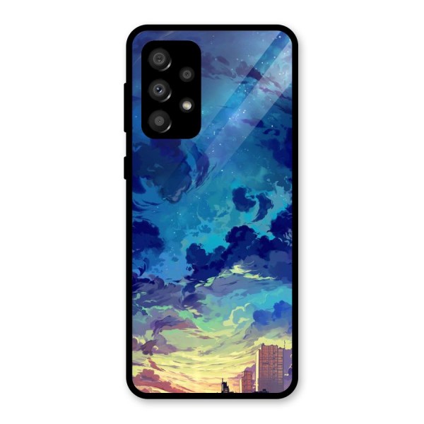 Cloud Art Glass Back Case for Galaxy A32