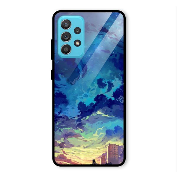 Cloud Art Glass Back Case for Galaxy A52s 5G