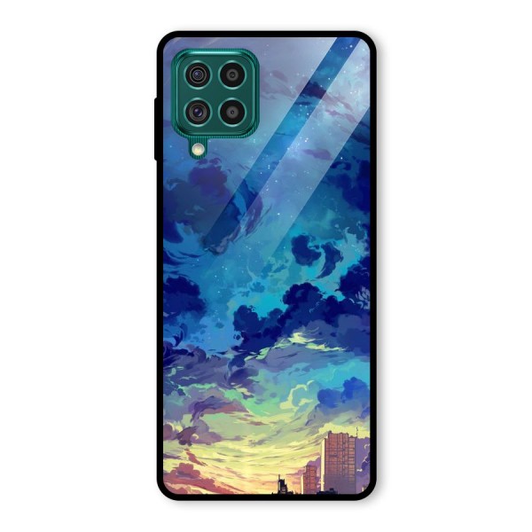 Cloud Art Glass Back Case for Galaxy F62