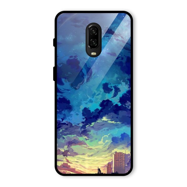 Cloud Art Glass Back Case for OnePlus 6T