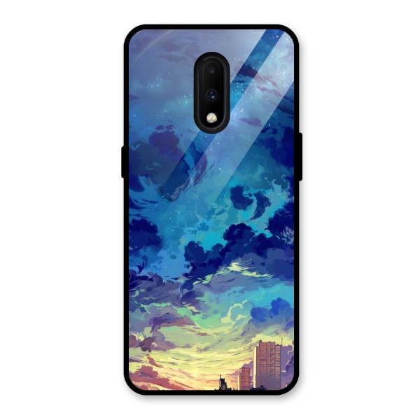 Cloud Art Glass Back Case for OnePlus 7