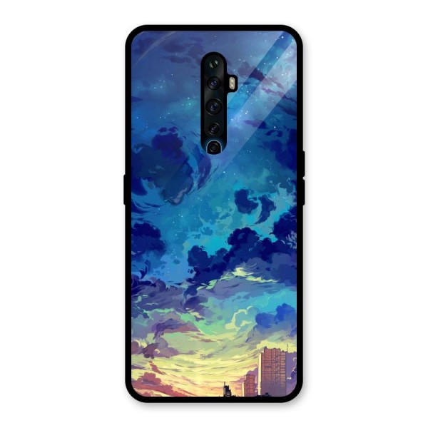 Cloud Art Glass Back Case for Oppo Reno2 Z