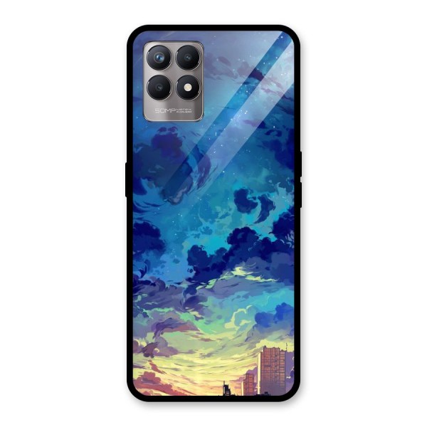 Cloud Art Glass Back Case for Realme 8i