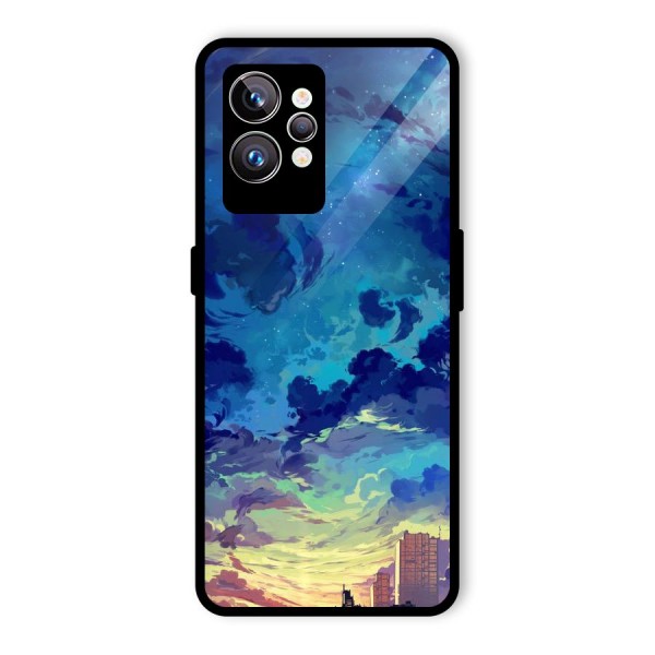 Cloud Art Glass Back Case for Realme GT2 Pro