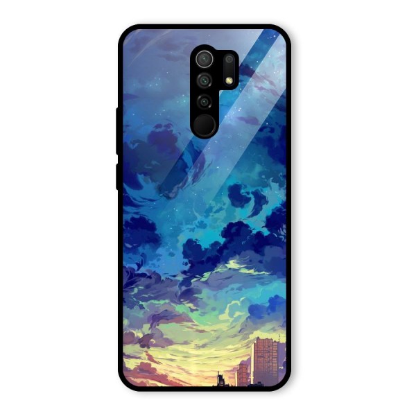 Cloud Art Glass Back Case for Redmi 9 Prime