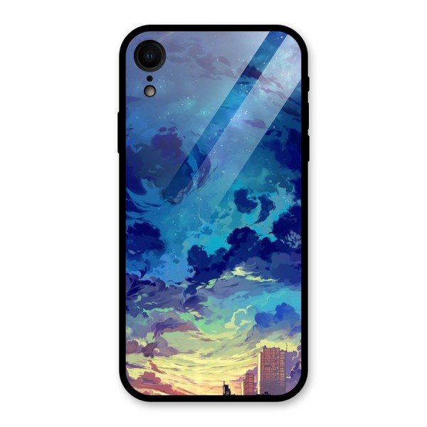 Cloud Art Glass Back Case for XR