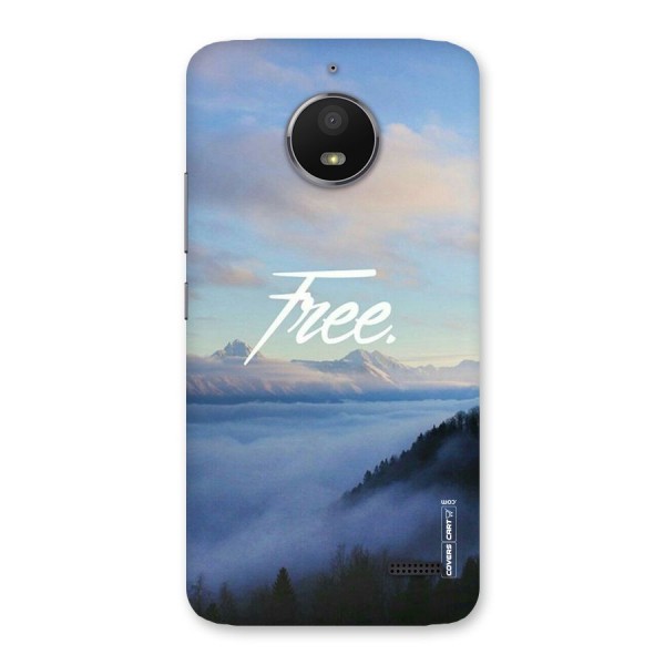 Cloudy Free Back Case for Moto E4