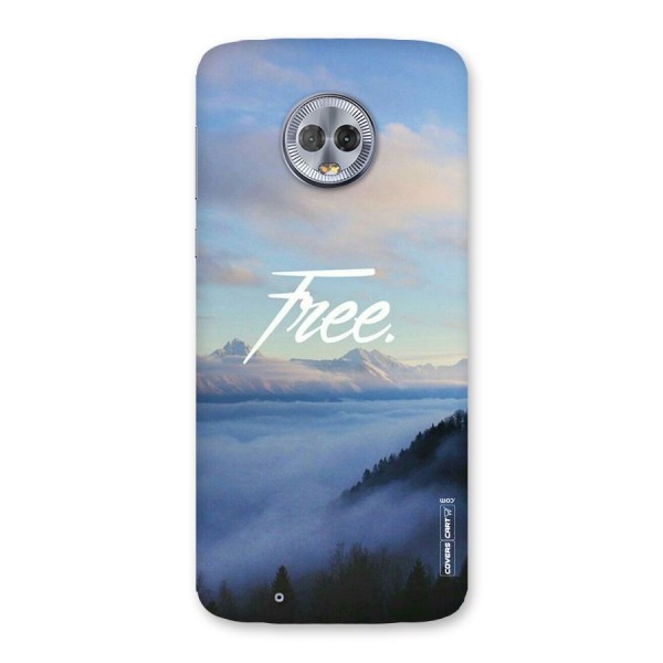 Cloudy Free Back Case for Moto G6