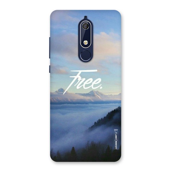 Cloudy Free Back Case for Nokia 5.1