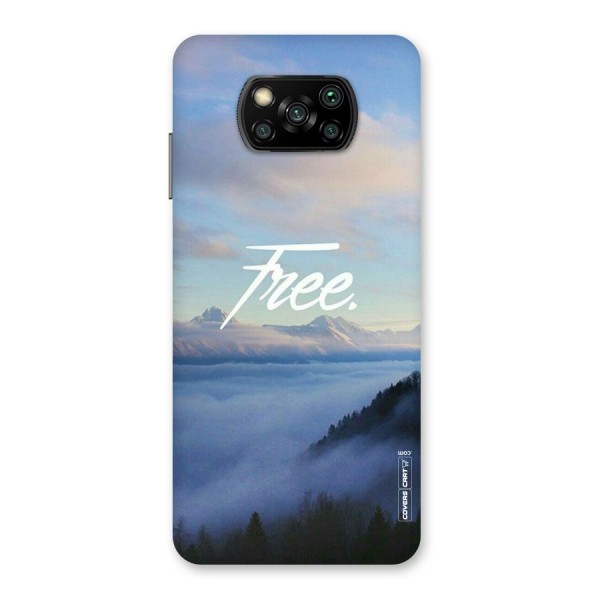 Cloudy Free Back Case for Poco X3