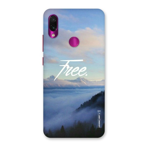 Cloudy Free Back Case for Redmi Note 7 Pro