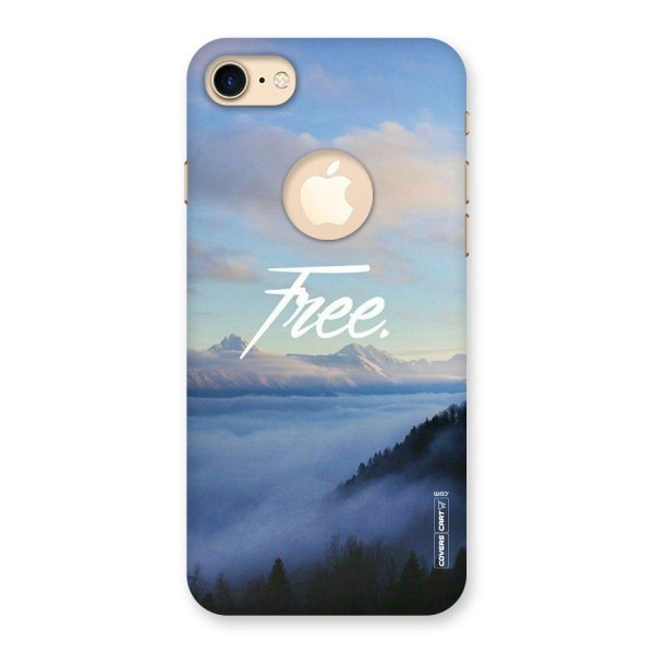 Cloudy Free Back Case for iPhone 8 Logo Cut