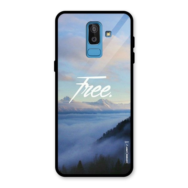 Cloudy Free Glass Back Case for Galaxy J8