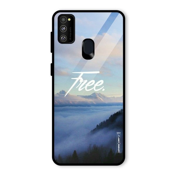 Cloudy Free Glass Back Case for Galaxy M21