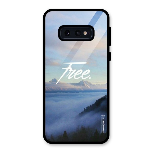 Cloudy Free Glass Back Case for Galaxy S10e