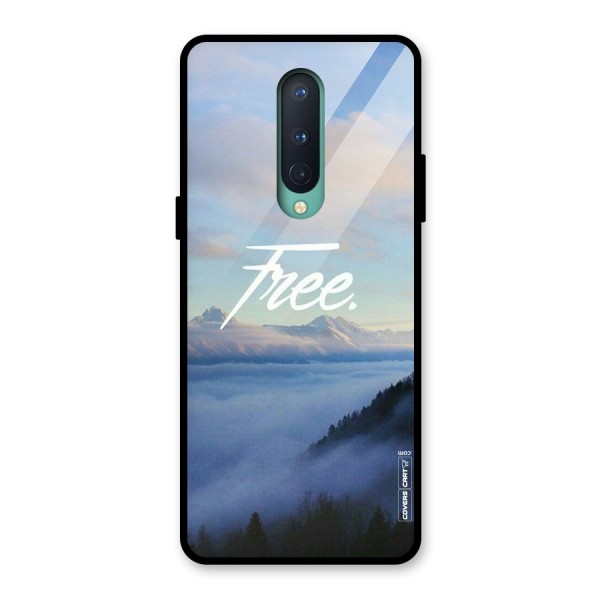 Cloudy Free Glass Back Case for OnePlus 8