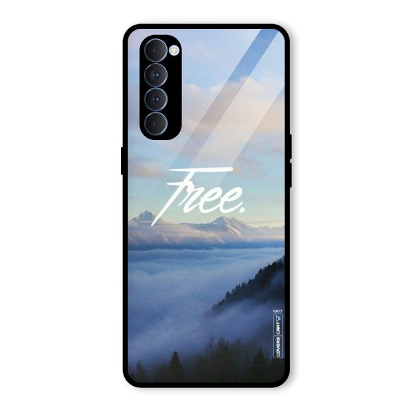 Cloudy Free Glass Back Case for Oppo Reno4 Pro