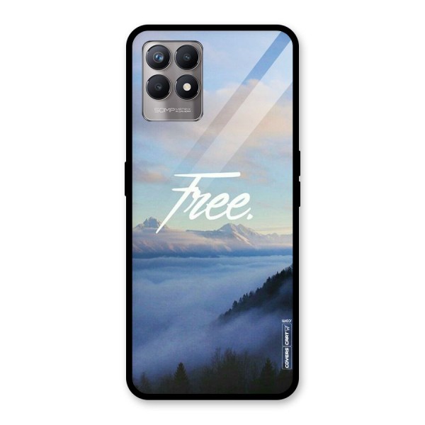 Cloudy Free Glass Back Case for Realme 8i