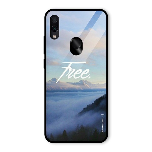 Cloudy Free Glass Back Case for Redmi Note 7