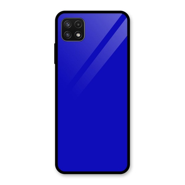 Cobalt Blue Glass Back Case for Galaxy A22 5G