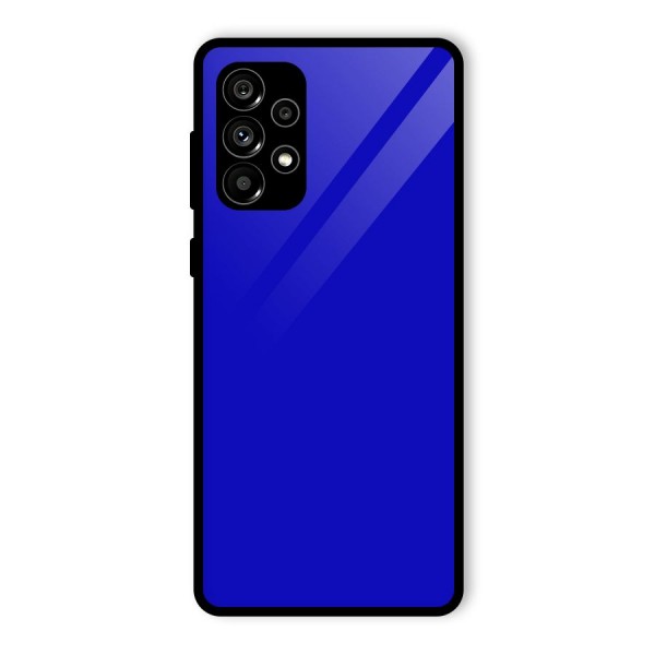 Cobalt Blue Glass Back Case for Galaxy A73 5G