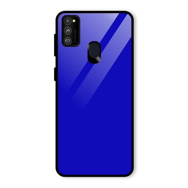 Cobalt Blue Glass Back Case for Galaxy M21