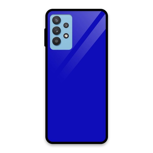 Cobalt Blue Glass Back Case for Galaxy M32 5G