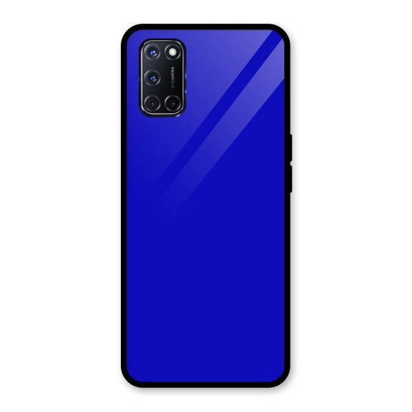 Cobalt Blue Glass Back Case for Oppo A52