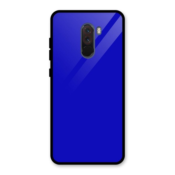 Cobalt Blue Glass Back Case for Poco F1