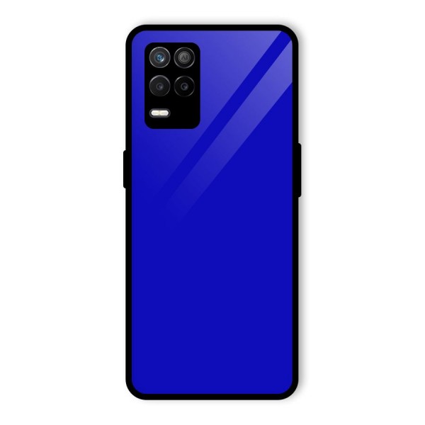 Cobalt Blue Glass Back Case for Realme 9 5G