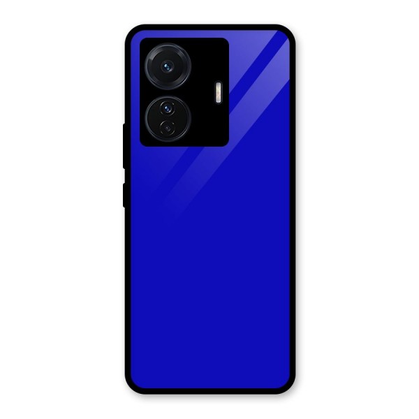 Cobalt Blue Glass Back Case for Vivo T1 Pro