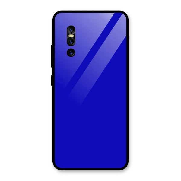 Cobalt Blue Glass Back Case for Vivo V15 Pro