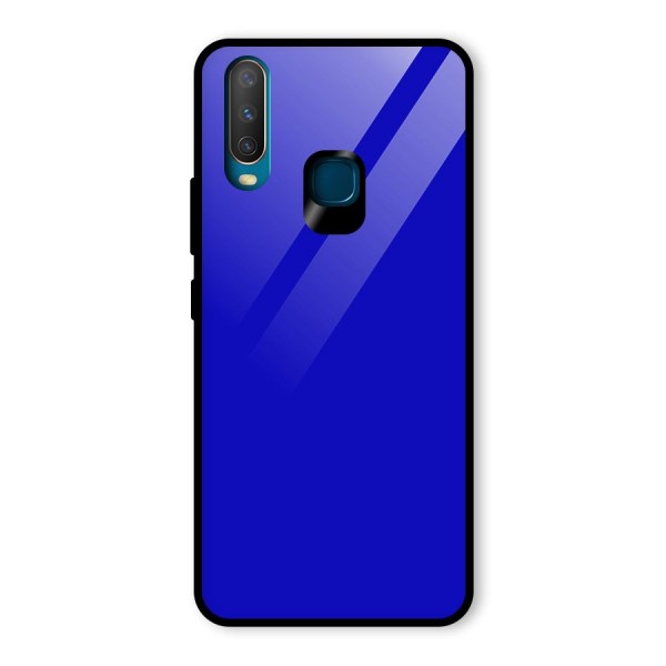 Cobalt Blue Glass Back Case for Vivo Y12