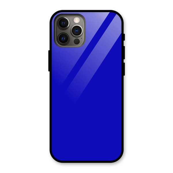 Cobalt Blue Glass Back Case for iPhone 12 Pro