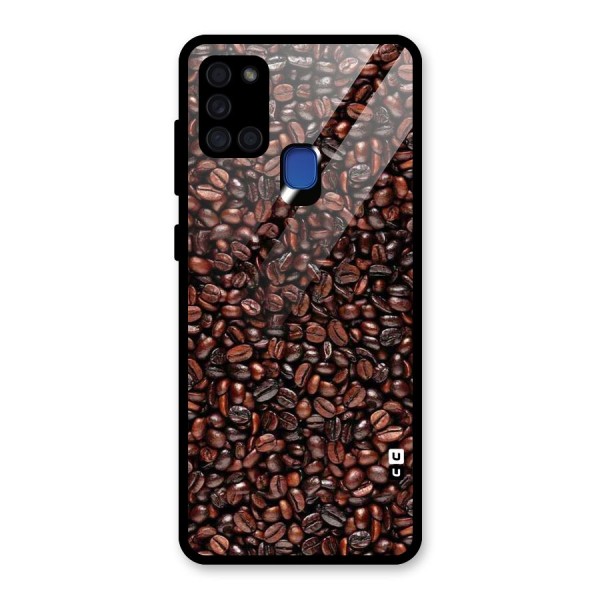 Cocoa Beans Glass Back Case for Galaxy A21s