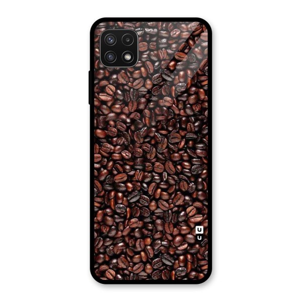 Cocoa Beans Glass Back Case for Galaxy A22 5G