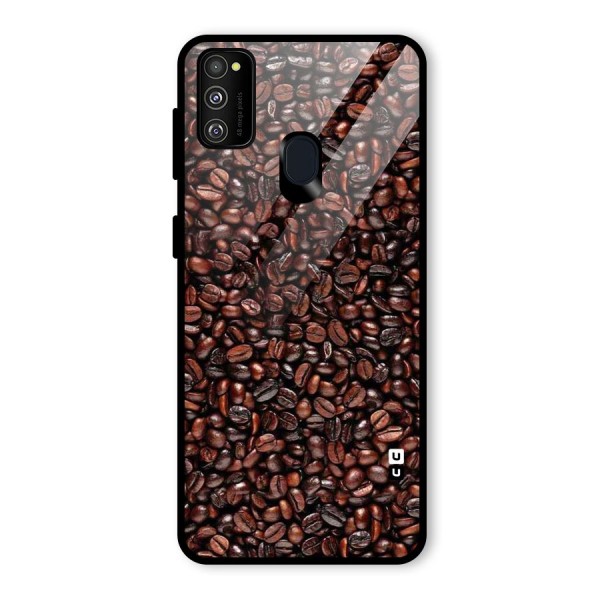 Cocoa Beans Glass Back Case for Galaxy M21