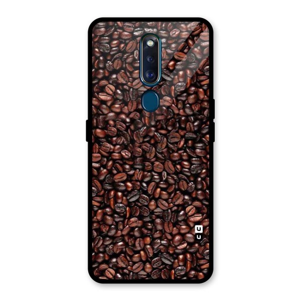 Cocoa Beans Glass Back Case for Oppo F11 Pro