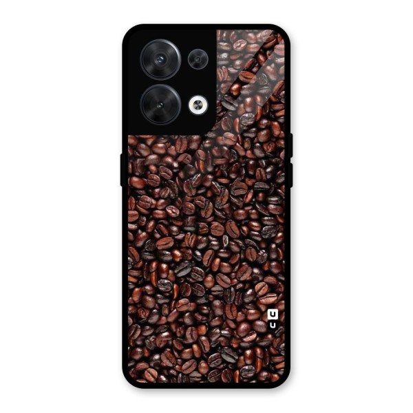 Cocoa Beans Glass Back Case for Oppo Reno8 5G