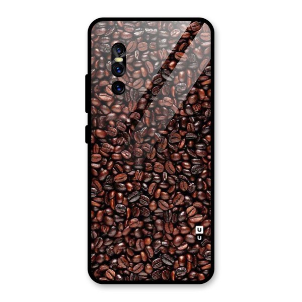 Cocoa Beans Glass Back Case for Vivo V15 Pro